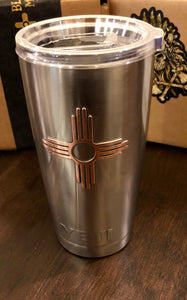 20oz Yeti Tumbler Copper Zia