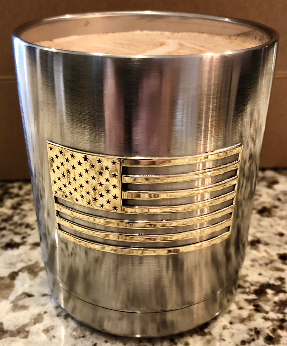 Brass American Flag Yeti